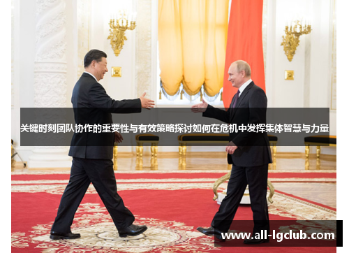 关键时刻团队协作的重要性与有效策略探讨如何在危机中发挥集体智慧与力量